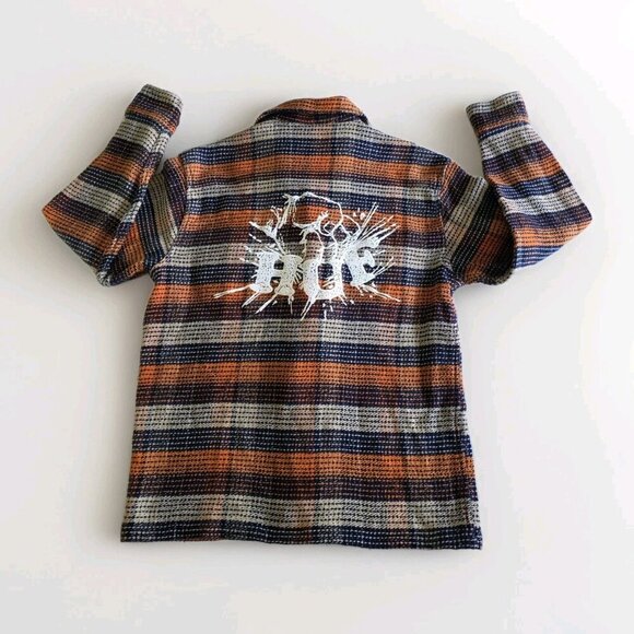 HUF Shirt Mens S Multicolor LS Cotton Shacket Button Up Casual Skater Streetwear - Picture 14 of 16